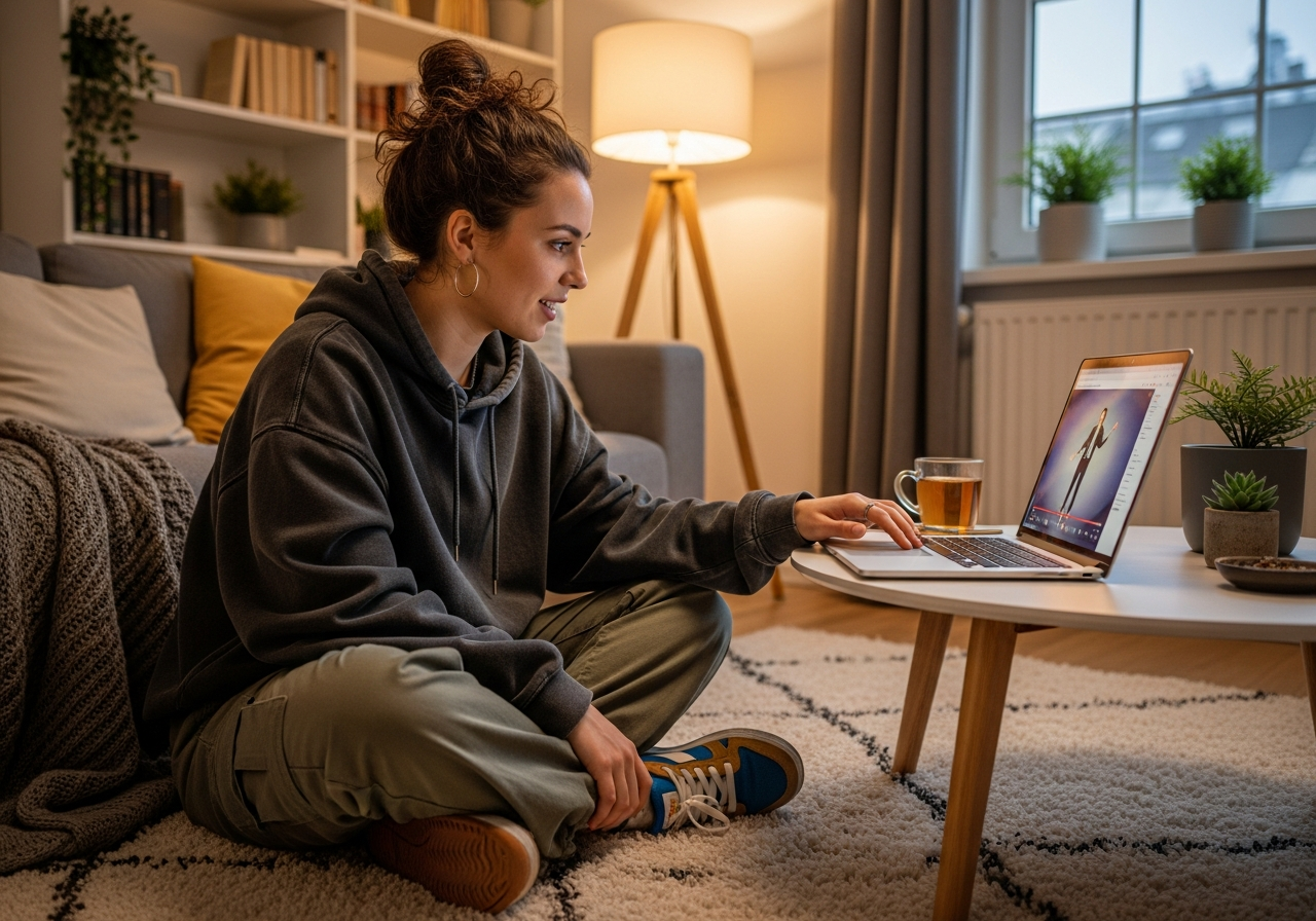 Занятие онлайн дома